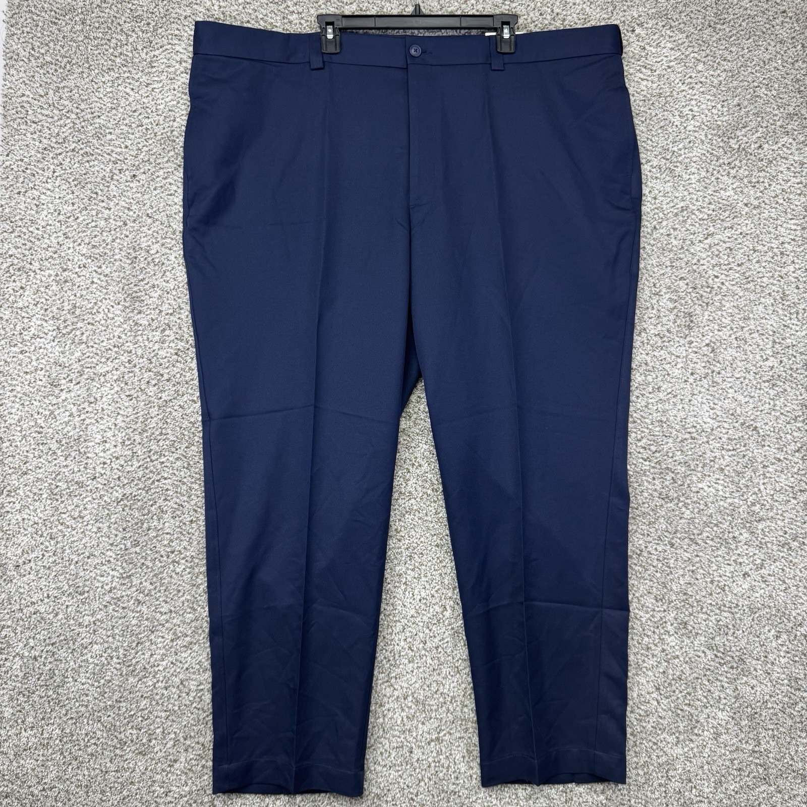 New Oak Hill Pants Men's Size 50x30 Blue Stay Cool Microfiber Flat Front Golf